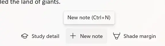 Create note command